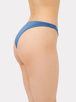 Трусы женские бразилиана мультипак (3 шт.) в синем цвете вечерние сумерки 412555-3 - Mark formelle фото 5