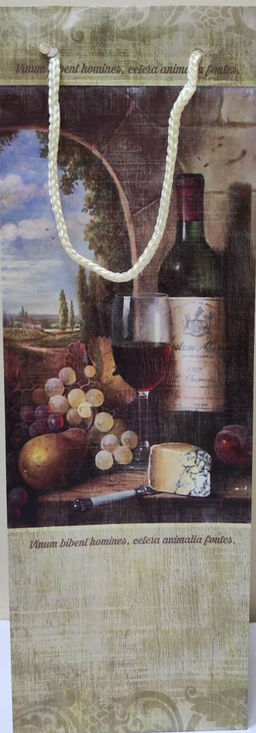 6348 Сумка подар.ламинир.mix В25, 421-4256 (12,3*36,2*7,8) Под бутылкку *10