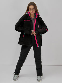 Горнолыжный костюм женский зимний черного цвета 07091Ch - Chunmai фото 11