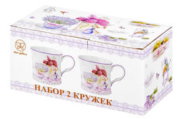 Набор 2 кружек 250 мл 11,5*8,5*7,7 см Лаванда, NEW BONE CHINA - Elan gallery фото 8