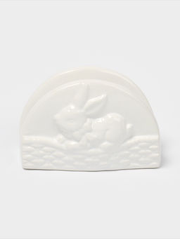 Салфетница Доляна «Зайка», 11.5×5.5×7.5 см, доломит, белая