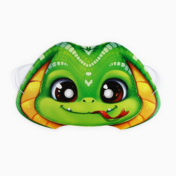 Цена за 10 шт. Маска карнавальная светящаяся в темноте «Змея», 25.8×15.6 см