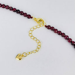 Колье из Граната и Жемчуга 42 см +