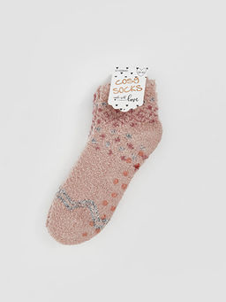 Desenli Kayd?rmaz Taban Kad?n Ev ?orab? 2li