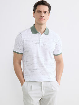 Polo Yaka Desenli Erkek Ti??rt