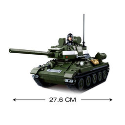 Конструктор Армия ВОВ Sluban «Боевой танк», 2 варианта сборки, 687 деталей
