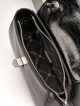 LACCOMA сумка Q6115-черный натуральная кожа полиэстер  фото 6