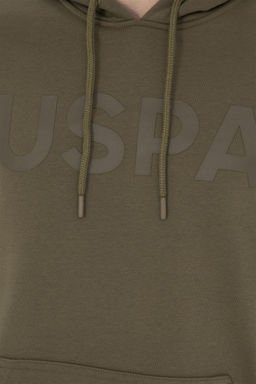 Мужской базовый свитшот цвета хаки Неожиданная скидка в корзине - U.s. polo assn фото 7