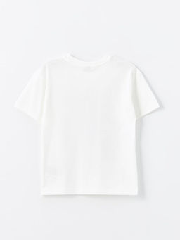 Bisiklet Yaka Bask?l? K?sa Kollu Erkek ?ocuk Ti??rt - Waikiki фото 2