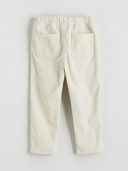 Beli Lastikli Erkek ?ocuk Kadife Pantolon