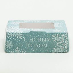 Цена за 5 шт. Коробка складная «Снежинки», 10×8×3.5 см
