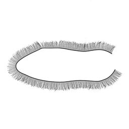 Цена за 3 шт. Ресницы для кукол, набор 2 шт., размер 1 шт. 20×0.8 см, чёрная