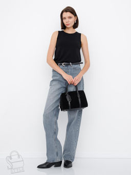 Сумка женская кожаная 990225NN black Natale Navetta