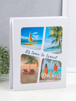 Фотоальбом на 200 фото 13х18 см "Семейный отдых на пляже" в коробке 5,5х23,5х29,5 см