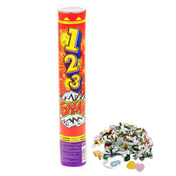 Пневмохлопушка БУМ, серпантин, фольга, 30 см