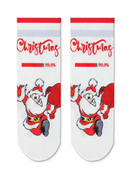 Цена за 2 пары. CONTE Носки с новогодними рисунками FANTASY 70 mix