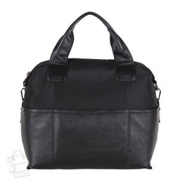 Сумка дорожная кожаная 916135-50M black Polina&Eiterou