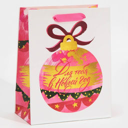 Пакет ламинированный вертикальный Для тебя в Новый Год, MS 18 23 10 см