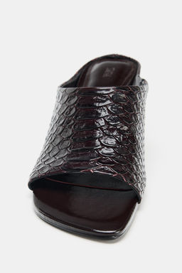 SANDALIA PIEL MULE LIMITED EDITION / Marr?n Chocolate - Zara фото 6