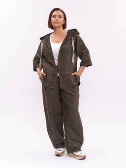 Брюки замшевые ZBB20030GRN30 - Артесса фото 9