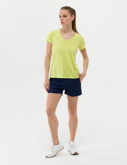 Ye_il Comfort Fit V Yaka Basic Ti__rt