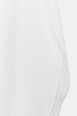 PANTAL?N LINO ABERTURAS ZW COLLECTION / Blanco - Zara фото 8