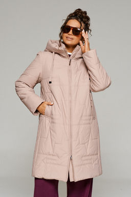 Пальто Beautiful Free 6238 бежевый