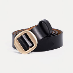 Ремень женский, ширина 3 см, пряжка метал, цвет чёрный