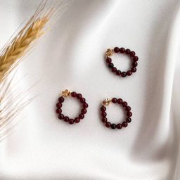 Кольцо на резинке из Граната - Радуга самоцветов фото 3