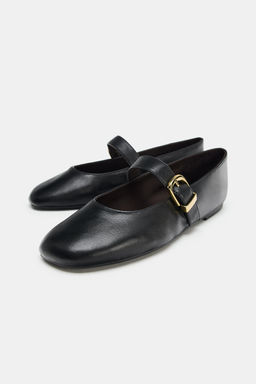BAILARINA PIEL HEBILLA / Negro - Zara фото 4