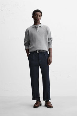 PURL KNIT POLO SHIRT - Zara фото 17