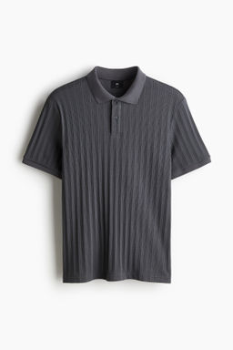 Polo en punto con textura Slim Fit - H&m фото 5