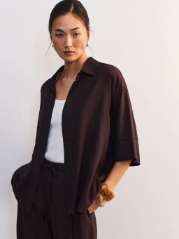 Льняная блуза свободного кроя ZR2605012001-27 / Zarina