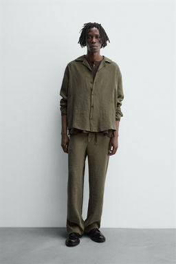 KNITTED WIDE-LEG TROUSERS