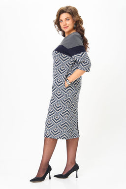 Платье Michel Chic 2188 серый, голубой фото 6