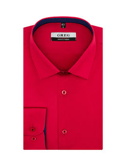 Сорочка мужская длинный рукав GREG 630/237/2889/ZN/1p STRETCH  фото 2