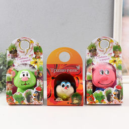 Растущий подарок травка «Травянчик. Зверёныши», фигурка для выращивания, МИКС