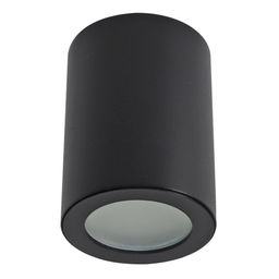 DLC-S606 GU10 IP44 BLACK Светильник декоративный накладной, серия Sotto. Без лампы, цоколь GU10. Металл. Черный. TM Fametto