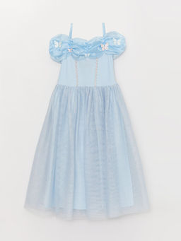 Kare Yaka K?z ?ocuk Elbise