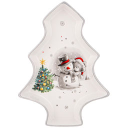 БЛЮДО AGNESS С НОВЫМ ГОДОМ! В ФОРМЕ ЕЛКИ 23*19,5*5 СМ