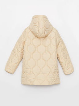 Kap??onlu Kapitone Desenli K?z ?ocuk Mont - Waikiki фото 2