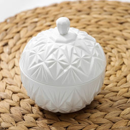 Сахарница с крышкой Альтернатива «Шарм», 350 мл, пластик, белая