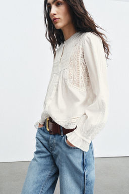 ZW COLLECTION EMBROIDERED SHIRT - Zara фото 8