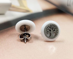 Серьги с керамикой