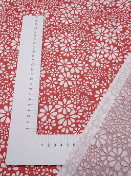 Бязь "Аура" цв.красный, ш.1.5м, хлопок-100%,120гр/м.кв