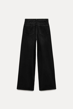 HIGH-WAIST TRF WIDE-LEG JEANS WITH CROSSOVER WAISTBAND - Zara фото 10