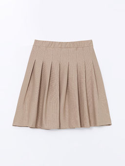 Basic Pileli K?z ?ocuk Etek