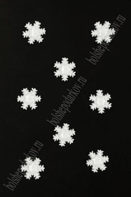 Кабошон "Снежинка" 2*2 см (20 шт) SF-8059
