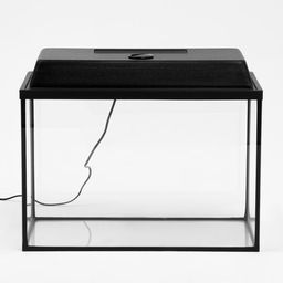 Аквариум Прямоугольный с крышкой, 50 литров, 51 х 27 х 35 см, чёрный - Пижон фото 2