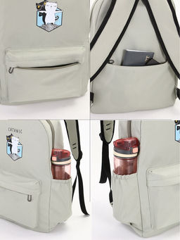 Рюкзак школьный на молнии, с карманами, с принтом, размер 30?12?43 см, розовый